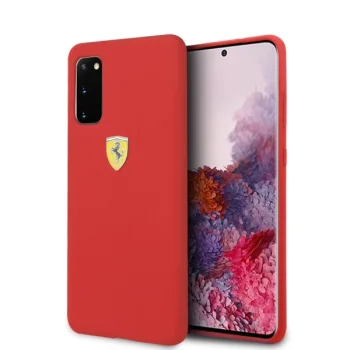 Ferrari Samsung Galaxy S20 vāciņš Silicone, sarkans