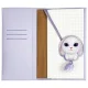 Nimmy Big Eyed Pet 2.0 Rabbit piezīmju grāmatiņa un pildspalva, 2-in-1 komplekts, violeta