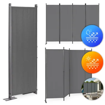Saliekama 4 paneļu starpsiena MultiGarden, 167x216 cm, pelēka