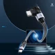 USB-C uz USB-C kabelis Orico C2CW PD 100W 480Mb/s 90° leņķa 0.5m, melns