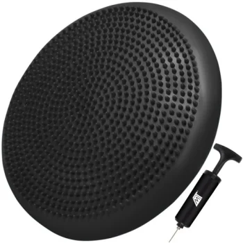 Piepūšams Masāžas Līdzsvara Balansa Jogas Spilvens Stabilitātes Disks Paliktnis - Melns, 34cm | Balance Disc...