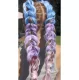 Soulima sintētiskie mati pīnēm, ombre ar spīdumiem, 60 cm