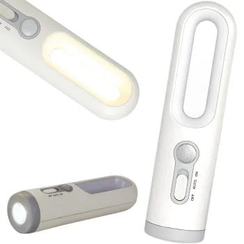 Bezvadu LED nakts lampa ar kustības sensoru un lukturīša funkciju, USB