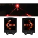 Velosipēda LED gaisma ar pagrieziena rādītāju un lāzeru