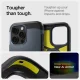Spigen iPhone 16 Pro vāciņš Tough Armor MagSafe ar statīvu, tumši pelēks