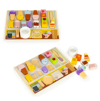Ecotoys TL91084 koka saldējuma komplekts bērniem