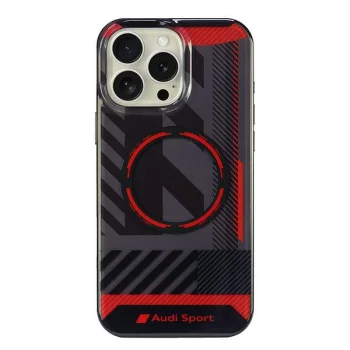 Audi IML Sport MagSafe vāciņš iPhone 16 Pro Max 6.9", melns