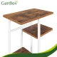 Gardlov 120 cm 7 līmeņu metāla puķu statīvs, balts/koks