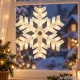 LED loga rotājums Sniegpārsliņa, 40 cm, balts