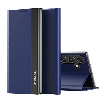 Atverams vāciņš Samsung Galaxy A24 4G Sleep Case Pro ar statīvu, zils