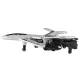 RC drons lidmašīna Syma P01 2.4 GHz ar LED gaismām un akrobātiku, sudraba