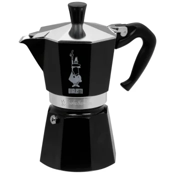 Bialetti Moka Express 0004953 espresso kanna, 6 tasītes, melna