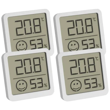 TFA 30.5053.02.04 digitālais termohigrometrs, 4 gab., balts
