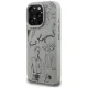 Karl Lagerfeld Grained Pattern & Logo MagSafe vāciņš iPhone 16 Pro Max - Pelēks