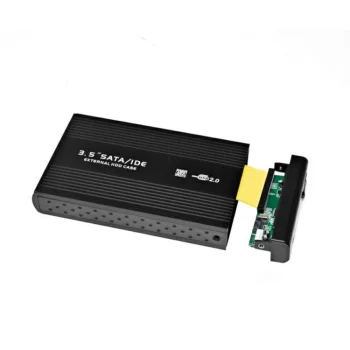USB 2.0 3.5'' SATA/IDE HDD cietā diska korpuss | External Case Enclosure (Black)