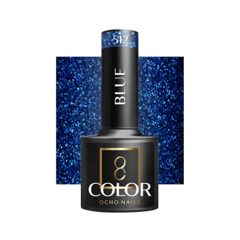 Ocho Nails Blue 512 gēla nagu laka, 5 g