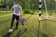 Neo-Sport NS-465 futbola vārti 300x200x120 cm, melni-balti