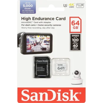 SanDisk High Endurance microSDXC atmiņas karte 64 GB SDSQQNR-064G-GN6IA