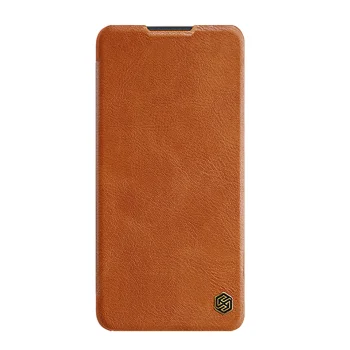 Nillkin Qin vāciņš maciņš grāmatiņa Xiaomi Redmi Note 11T 5G / Poco M4 Pro 5G, brūns