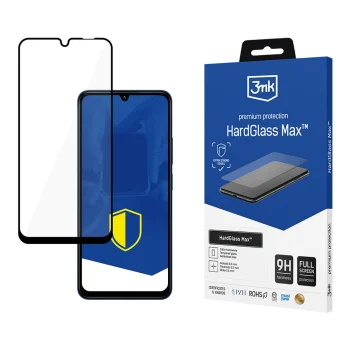 Aizsargstikls 3mk HardGlass Max, Xiaomi Redmi 14C / Poco C75 / Redmi A4 5G, melns