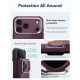 ESR Cyber Tough Kickstand MagSafe vāciņš iPhone 18 Pro Max / 17 Pro Max, tumši ķiršu sarkans