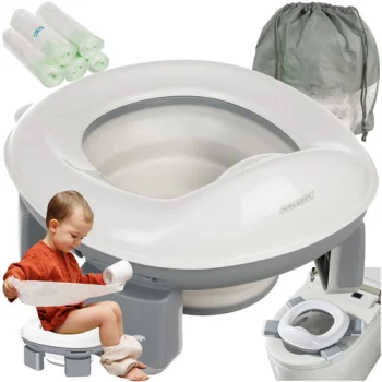 Kruzzel 25510 saliekams ceļojumu podiņš bērniem 2-in-1