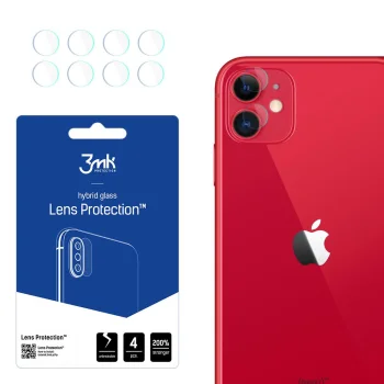 Apple iPhone 11 Aizmugurējās Kameras Aizsargstikls, 4 gab. | 3MK Lens Protection Back Camera Tempered Glass Protector