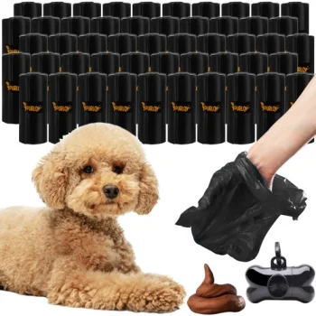 Atkritumu maisiņi suņu ekskrementu savākšanai, 1000 gb. + konteiners | Excrement Feces Poop Collection Bags