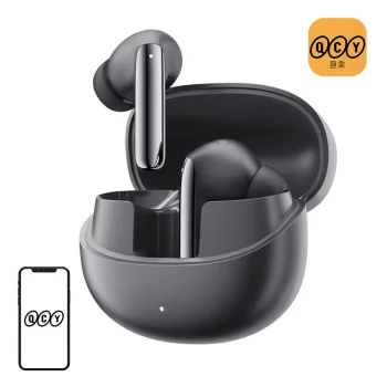 Bezvadu austiņas TWS QCY MeloBuds Pro HT08, ANC, melnas