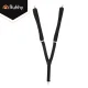 Vīriešu bikšturi Ruhhy Y veida, platums 3.5 cm, 75–115 cm, melni