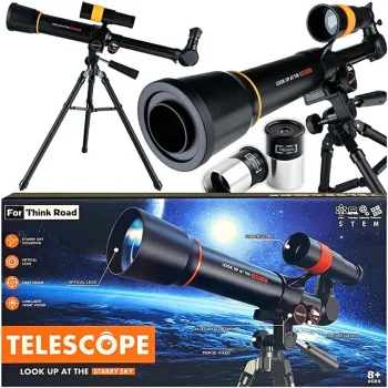 Izglītojošs astronomiskais teleskops bērniem ar statīvu