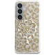 Guess IML Leopard Triangle MagSafe vāciņš Samsung Galaxy S26, brūns