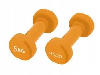 4Fizjo Classic čuguna hanteles 2 x 5 kg, melnas