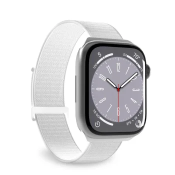 Puro Sport Nylon pulksteņa siksniņa Apple Watch 42 / 44 / 45 / 49 mm, balta