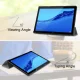 Huawei MediaPad T5 10.1\" Tri-fold Stand Cover Case, Grey | Vāks Apvalks Pārvalks Grāmatiņa Planšetdatoram