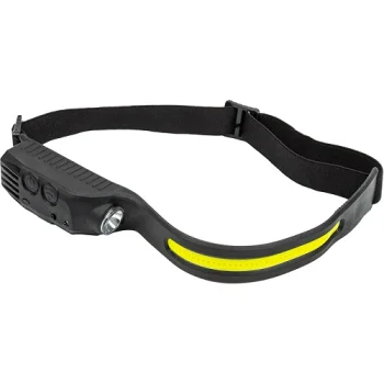 Uzlādējams galvas lukturis COB + XPE ar kustību sensoru, 350 lm, IPX4, USB-C