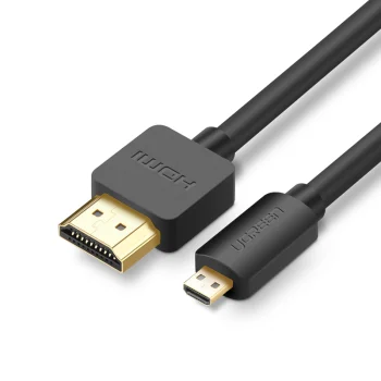 Ugreen HD127 Micro HDMI uz HDMI 2.0 kabelis 3m, melns