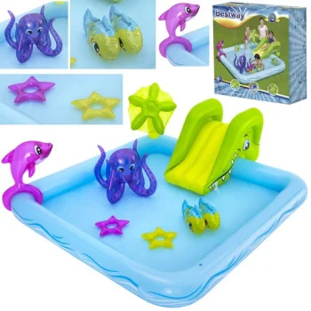 Bestway 53052 Aquarium piepūšamais ūdens rotaļu laukums 239x206x86 cm