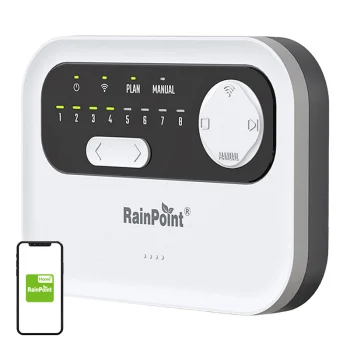 Laistīšanas kontrolieris RainPoint HIC801W, 8 zonas, Wi-Fi