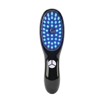 LED galvas ādas masāžas ķemme ar tvaiku Marielle MSMPS, melna