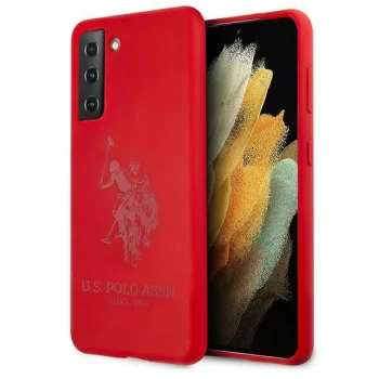 Samsung Galaxy S21 (SM-G991) US Polo Silicone On Tone Case Cover (USHCS21SSLHRTRE), Red | Telefona Maciņš Vāks...