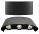 Sienas LED lampa augšup-lejup, 65W, IP54, melna