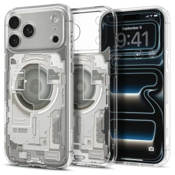 Spigen Ultra Hybrid MagSafe vāciņš priekš iPhone 18 Pro / 17 Pro, Zero One Titanium