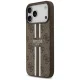 Guess 4G Printed Stripes MagSafe vāciņš iPhone 17 Pro Max, brūns