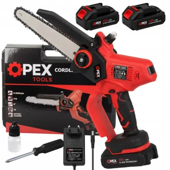 OPEX TOOLS OPX28012 Akumulatora ķēdes zāģis 8" 21V 2x1.5Ah