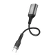 XO NB201 USB-A uz USB-C OTG adapteris melns