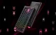 Bezvadu mehāniskā spēļu tastatūra Onikuma MT706 RGB Melna