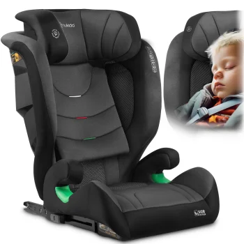 Nukido Louis Soft bērnu autosēdeklītis 15-36 kg Isofix, melns/pelēks