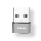 Dudao USB Type-C uz USB pāreja, melna