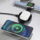 Dudao A11S salokāms trīs vienā bezvadu lādētājs ar MagSafe saderību, 15W, melns